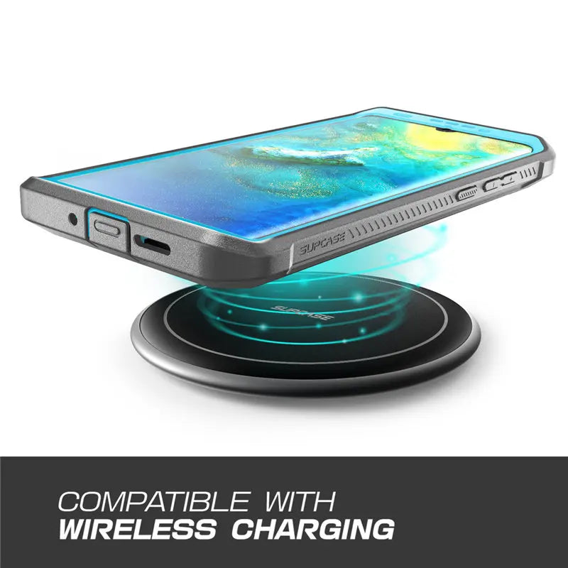 Huawei P30 Pro Case (2019 Release) Heavy Duty Full-Body Rugged Case with Built-in Screen Protector+Kickstand