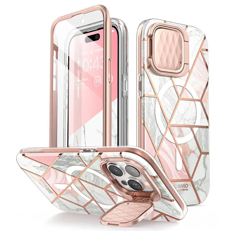iPhone 15 Pro Case 6.1" Full-Body Protective Case with Built-in Screen Protector