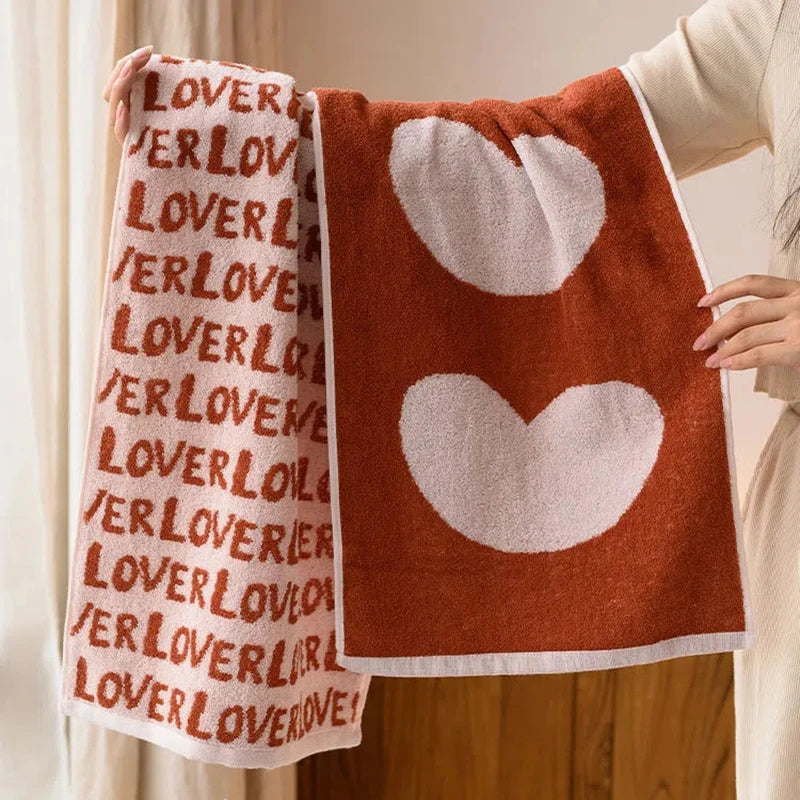 Couple Letter LOVE Towel Microfiber Bathrobe Shower Towel