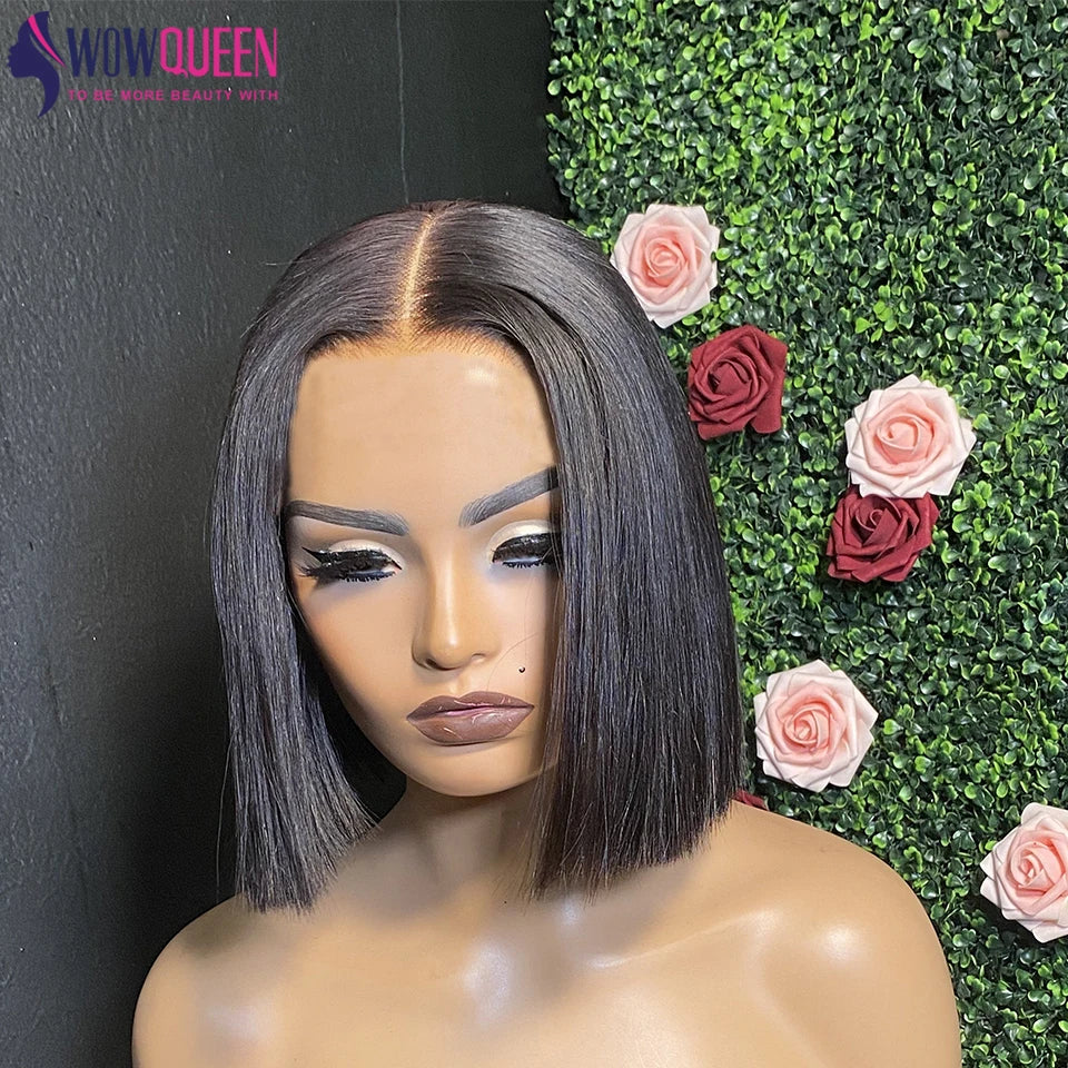 Wear And Go Bob Wig Ready To Wear Straight Short Bob Hair Wig