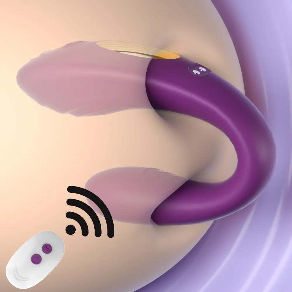 Wireless Remote Control Vibrator U Shape Clitoris Stimulator Wearable Sex Toy