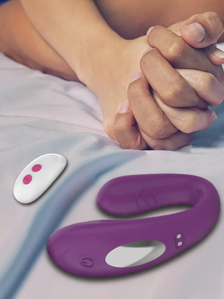 Wireless Remote Control Vibrator U Shape Clitoris Stimulator Wearable Sex Toy