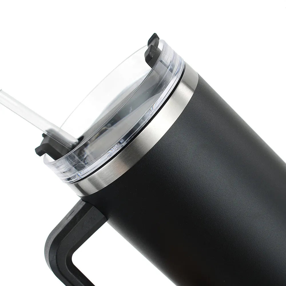 40oz Stainless Steel Double Wall Tumbler With Handle Wholesale Bulk
