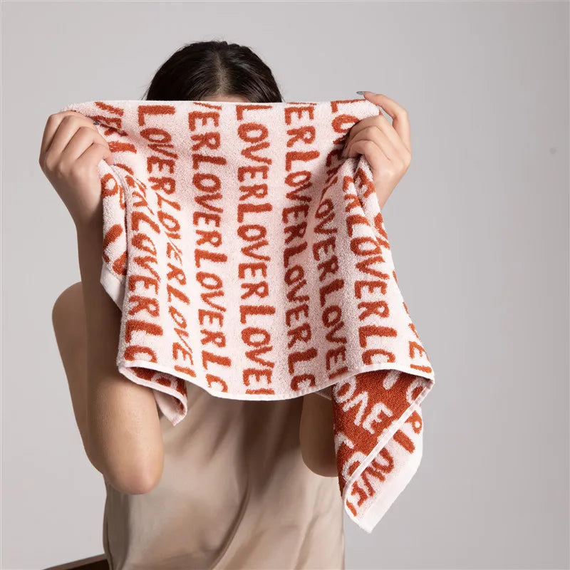 Couple Letter LOVE Towel Microfiber Bathrobe Shower Towel