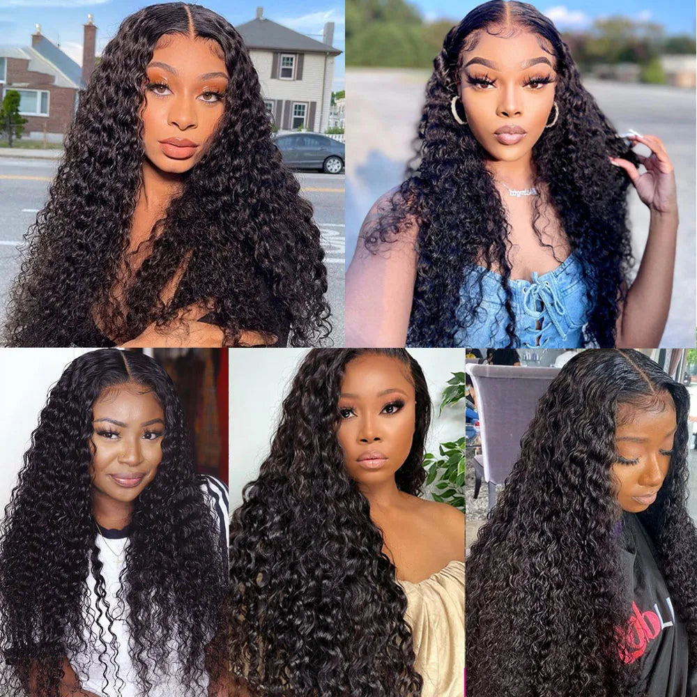 Nicelight Water Wave Transparent 13x6 Lace Frontal Wig Pre Plucked