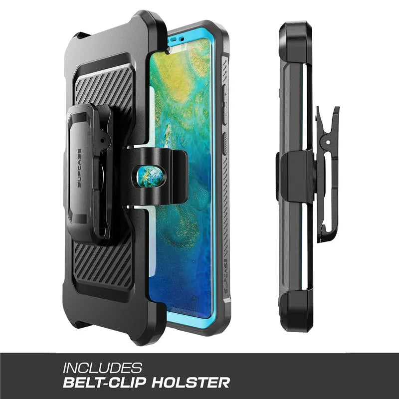 Huawei P30 Pro Case (2019 Release)  Heavy Duty Full-Body Rugged Case with Built-in Screen Protector+Kickstand