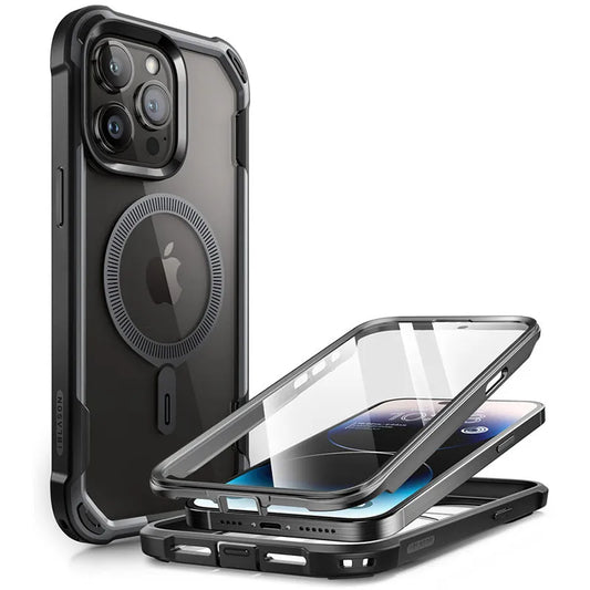 iPhone 15 Pro Max Case 6.7” (2023) Full-Body Shockproof Rugged MagSafe Case with Built-in Screen Protector