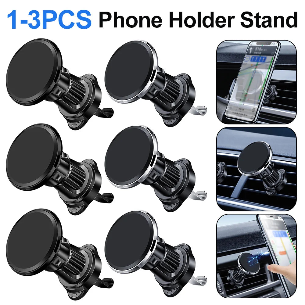 Magnetic Phone Holder Stand Air Vent Mount Auto Accessories